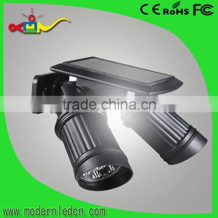 good price double heads sensor up and down solar wall light