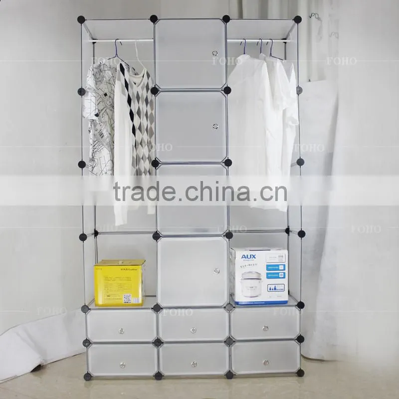 Depth:47cm,DIY Home stackable floding plastic Wardrobes Cubes Organizer hold shoes and clothes(FH-AW0681231-10)