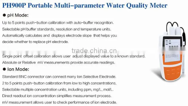 BK-900 Benchtop Multi-parameter Water Quality Meter price (skype:fangfeimengxiang876)