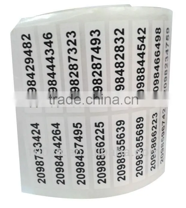 cheap customized roll destructive printed paper sticker