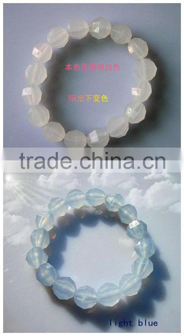 12MM UV bead bracelet Colour change in sunshine Test UV five colour for choice