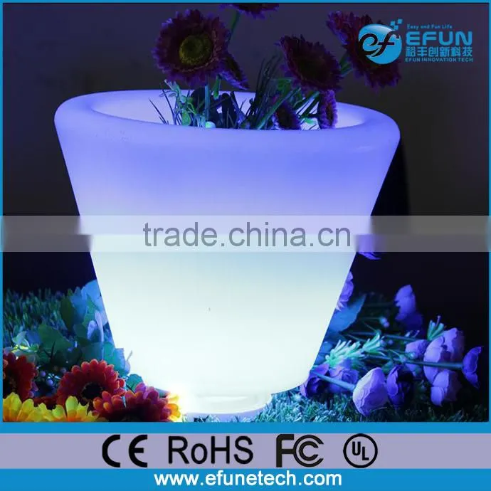 RGB color changing lighting wine cooler pot ,plastic bar led party cooler
