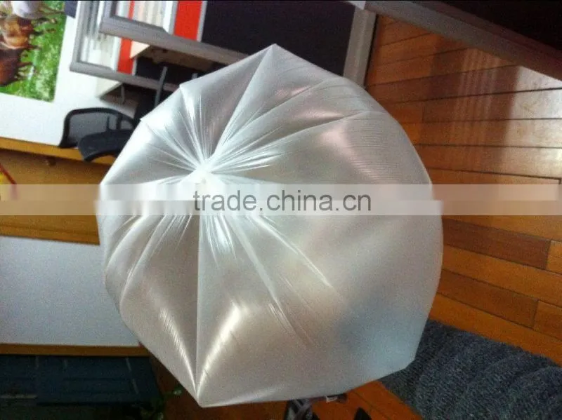 white plastic T-shirt bag on roll