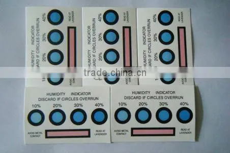 Cobalt Free Humidity Indicator Card, Paper, Sheet, Label, Sticker(HIC)