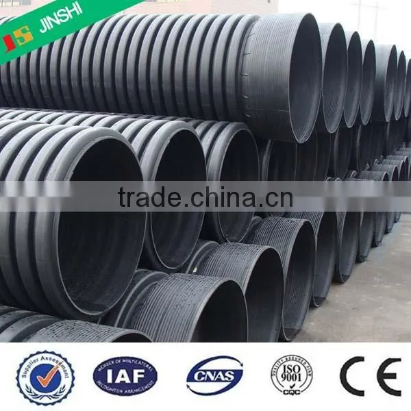 SN8 Rain Water Used HDPE Corrugated Double Wall Pipe