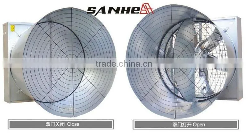 livestock / poultry house wall mounted butterfly type cone ventilation fan