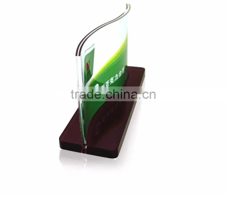 Bulk Stocked S Shaped Acrylic Desktop File Display Folders (XJJD23)