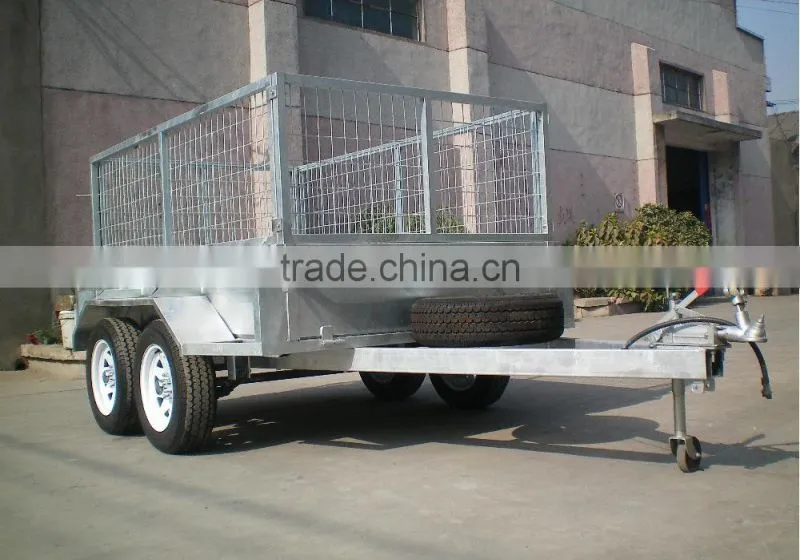 8x5 & 10x5 tandem box trailer with cage