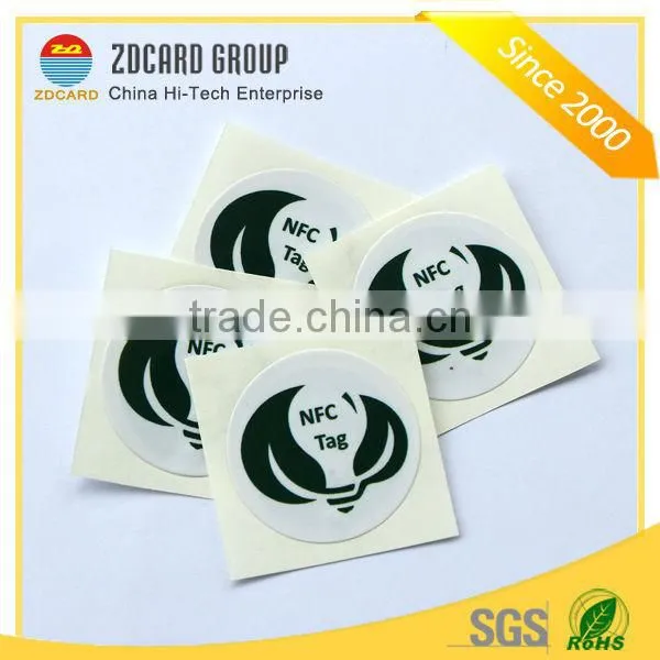 Waterproof customized size passive rfid nfc tag sticker