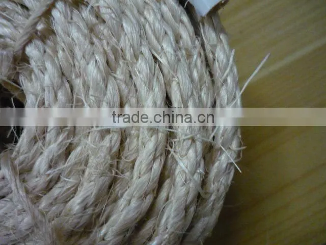 Sisal braided rope natural color