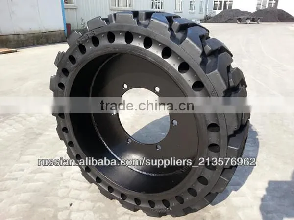 Well-reputed Pneus Bobcat, 7.50-16 Cheap Skid Steer Solid Rubber Tire for Loader