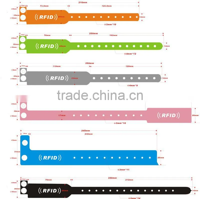 Factory Price Disposable Coated Paper RFID Wristband