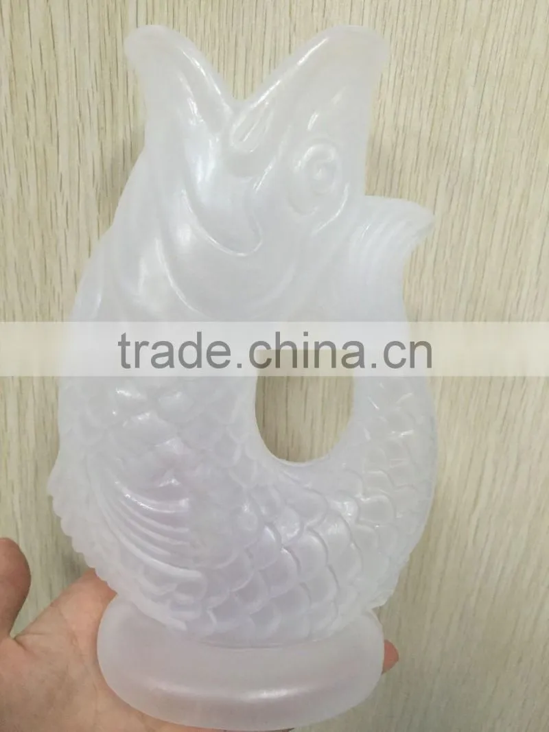 OEM Blow Molding plastic fish drinking water cup,fish wine glass