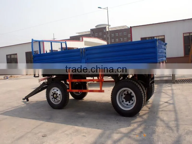 4T -8T 2 axles mini full trailer / farm trailer / towing vehicle