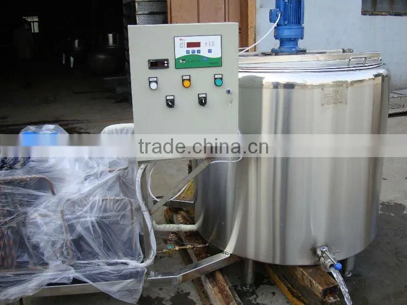 milk cooling tank with automatic CIP cleaning