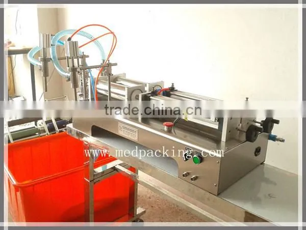 Quantitative 10-300ml Double Heads Pneumatic Unguent Tooth Paste Soy Filling Machine