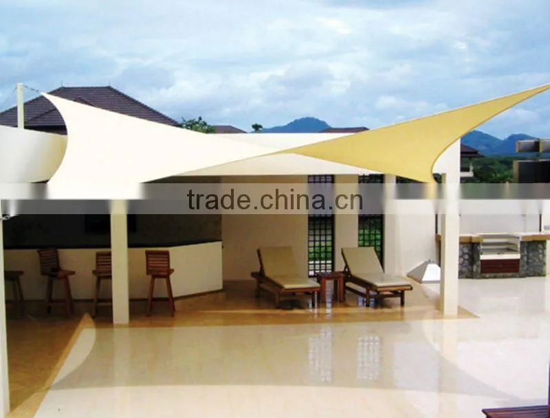 Square HDPE car parking sun shade net