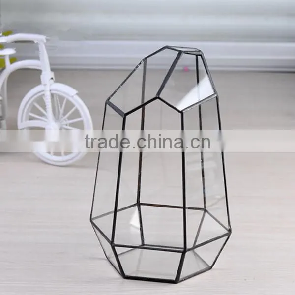 Wholesale air planter hanging decorative glass geometric terrarium glass terrarium container