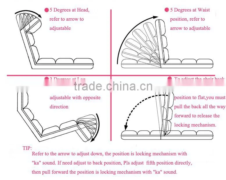 floor folding furniture and adjustable floor sofa