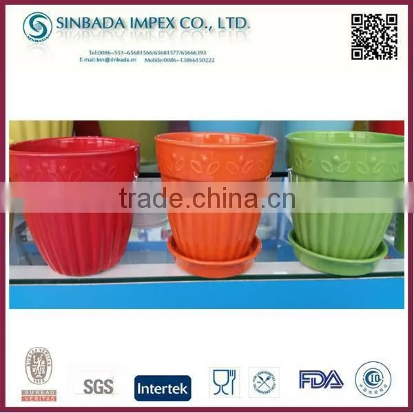 Ceramic White Flower Pots Garden Wholesale