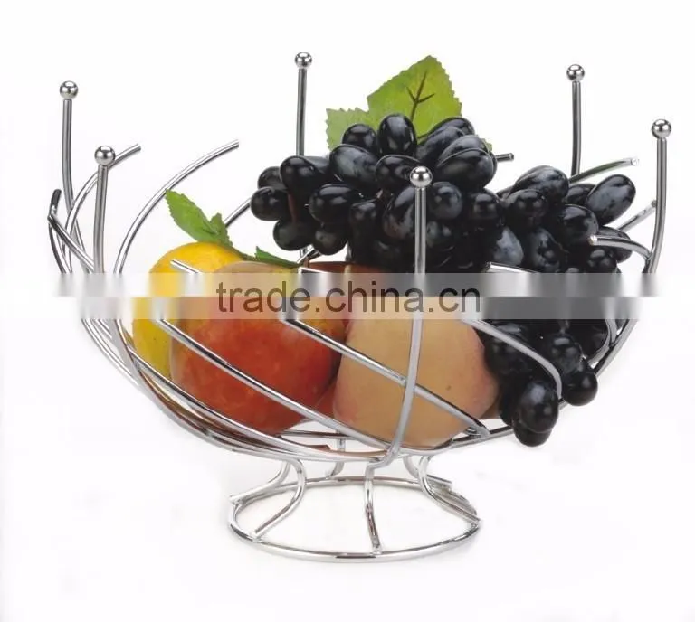 Decorate Stainless Wire Bread And Fruit Storage Basket