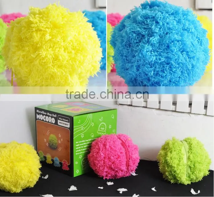 Creative Trending Automatic Robotic Microfiber Mop Ball, House Cleansing Vacuum, Pet Toy Ball, Robot Cleansing Ball