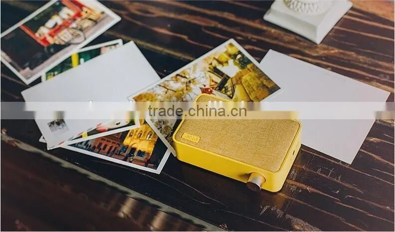 Retro Mini Portable Wireless Bluetooth Speaker Canvas Elegant Subwoofer Bluetooth Mini Speaker Promotion Gift Mini Speaker