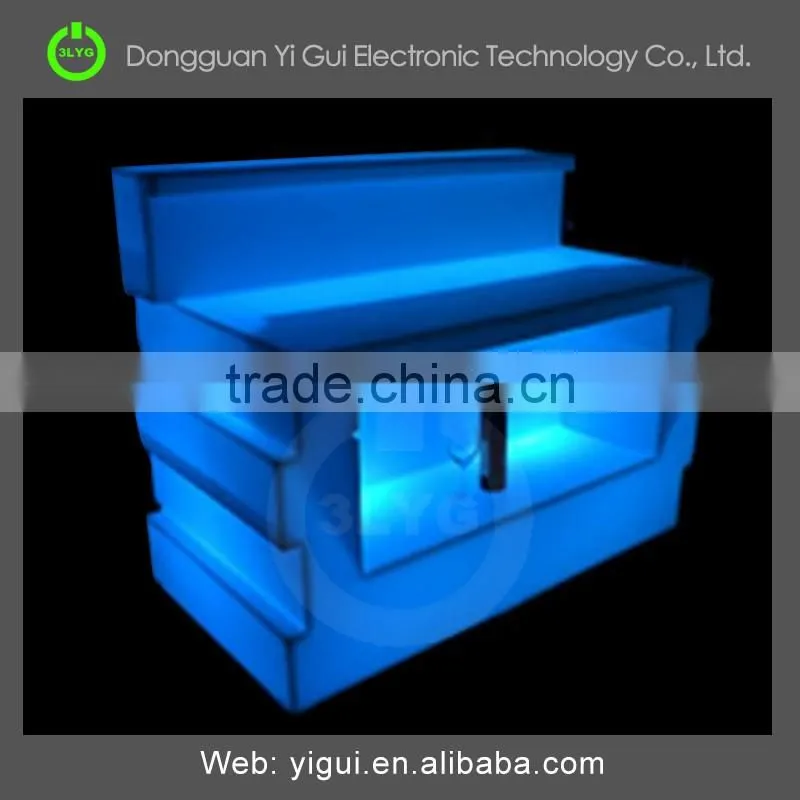 led colorful aluminum truss bar table