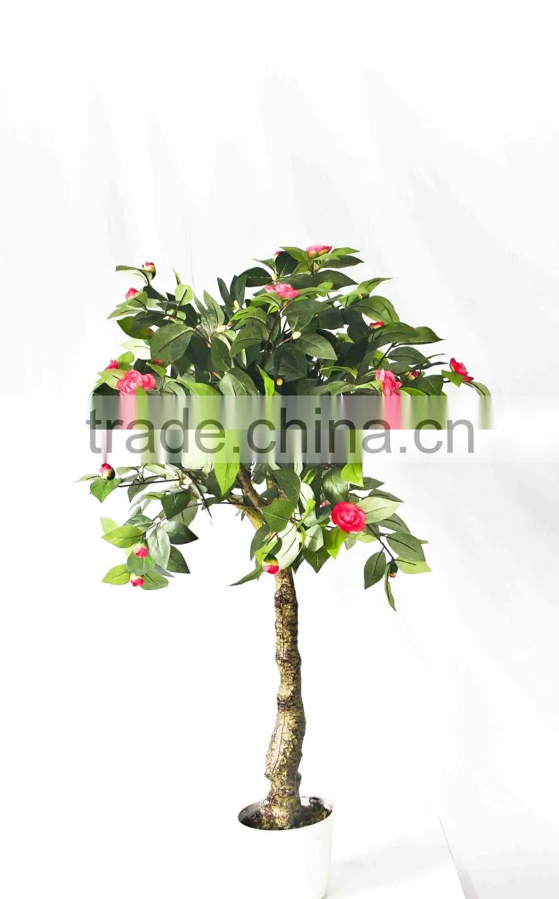 Artificial green potted trees