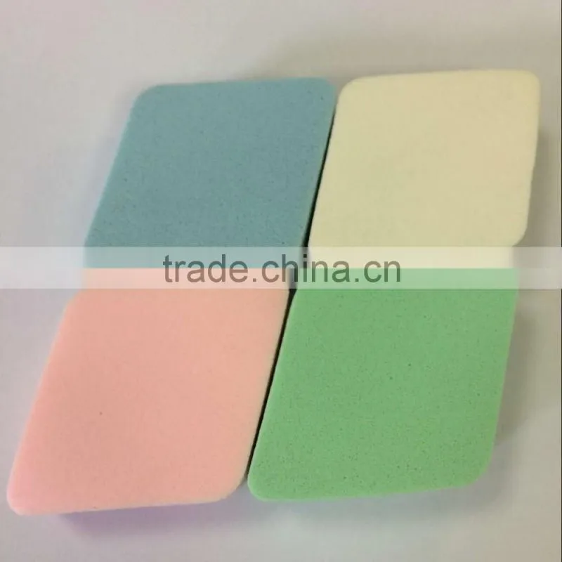 4Pcs colorful suqre shape latex sponge makeup sponge manufacturer