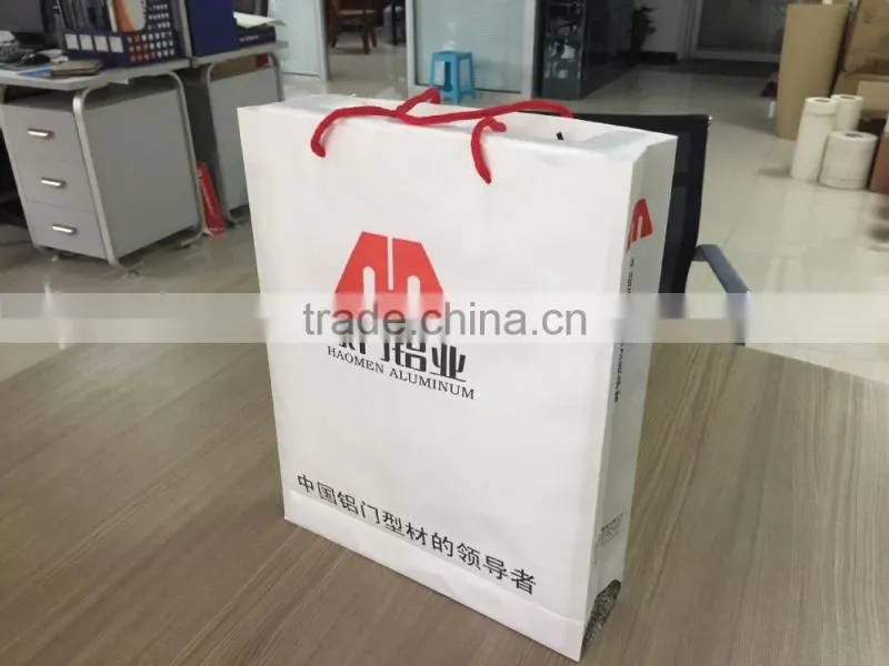 Customized kraft thread paper luxury brands paper bag for women