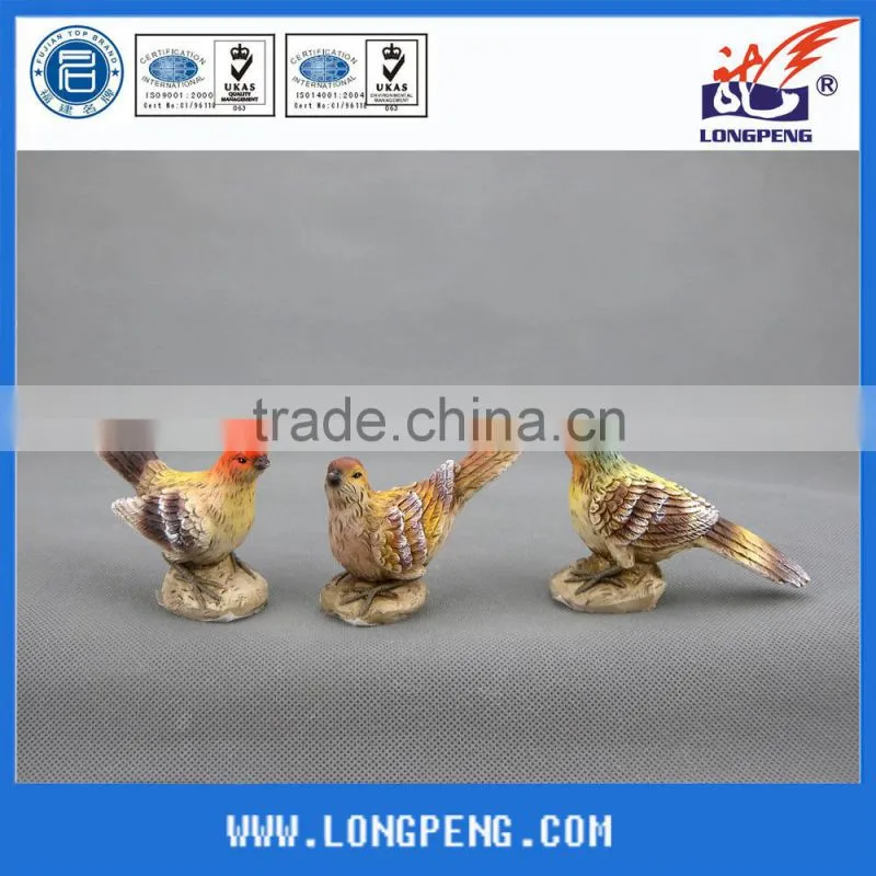 Resin Animal White Bird Garden Decoration