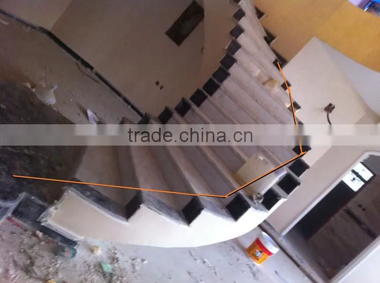 Jingyage custom modern new designs crystal stair balusters home stair decoration railing crystal balustrade modern spiral stair