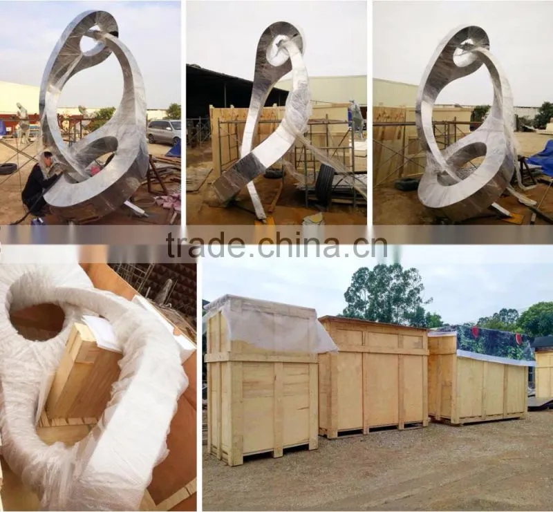 Stainless Steel Penguin Abstract Animal Sculpture