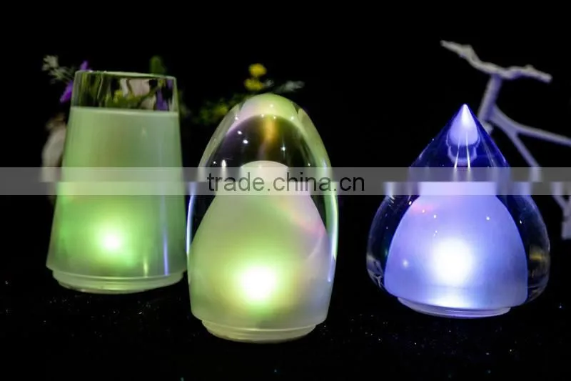 newfashioned led two-double tapered table lamp
