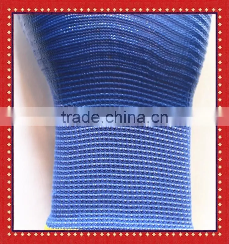 13G U3 Zebra Liner Anti Oil Honeycomb Garden Gloves With Nitrile Coated