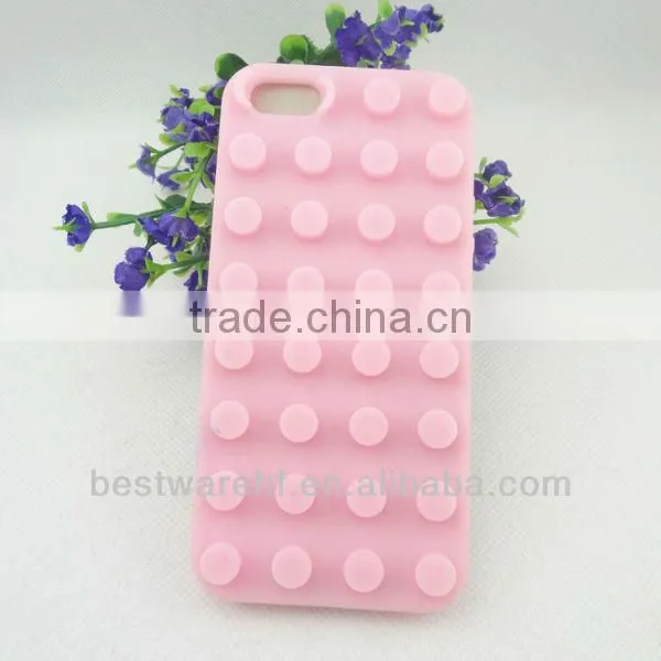 Custom silicone rubber mobile phone bag, cellphone case for apple iphone 5 5s