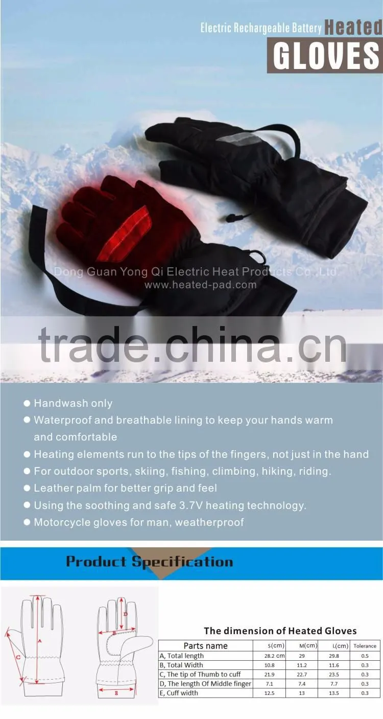 Electric Rechargeable Battery Heating Gloves