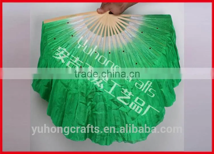 Folk art handmade silk Chinese dance fan