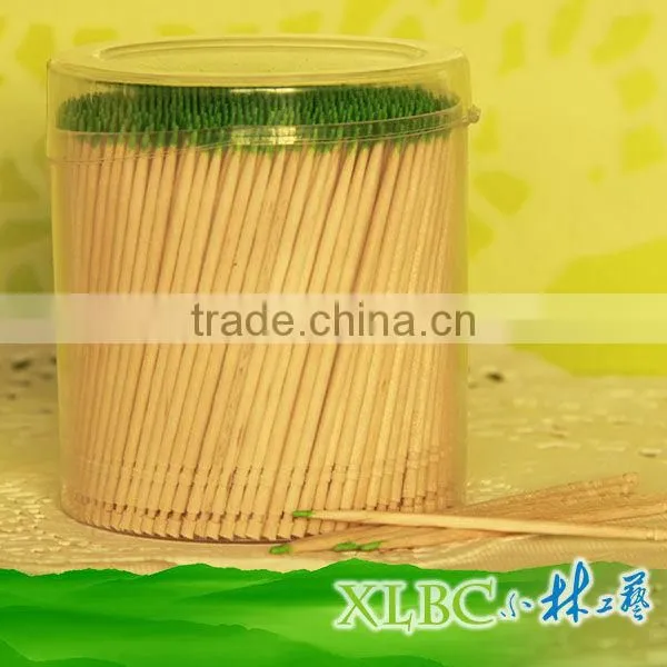 Nature Transparent soft PP Jar mint bamboo picks
