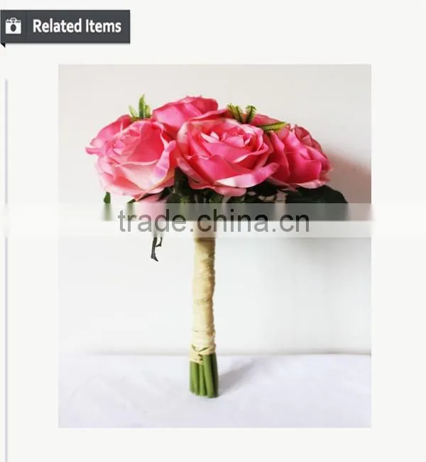 New arrival flower home decoration real touch 7 flowers purple Dendrobium