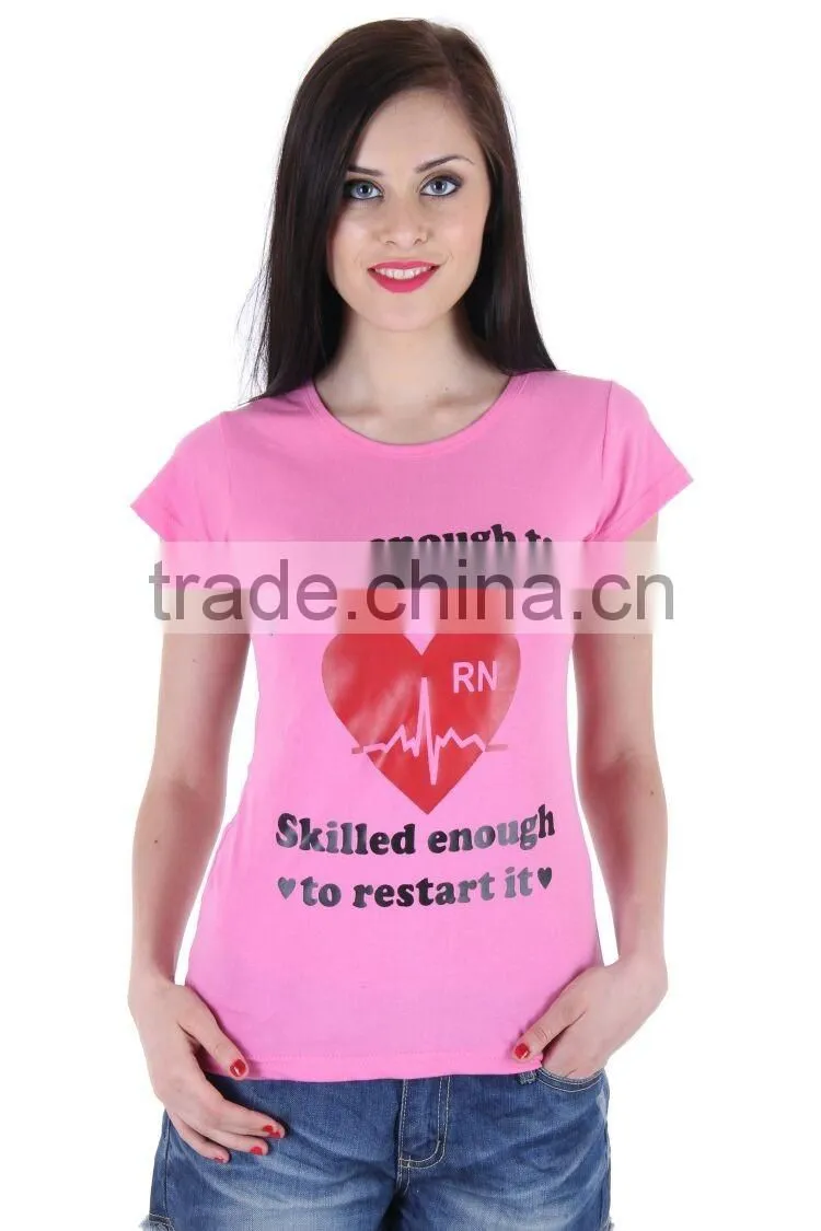 HAODUOYI Summer Woman Fashion O-neck T-shirts Street Style T-shirts Letter Print T-shirts for Wholesale