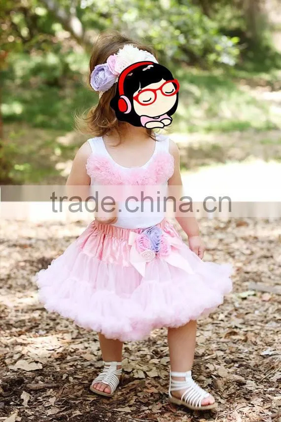 Pettiskirts tutu tulle ballet skirt for girls chiffon ruffle fluffy pettiskirt children ballet skirts
