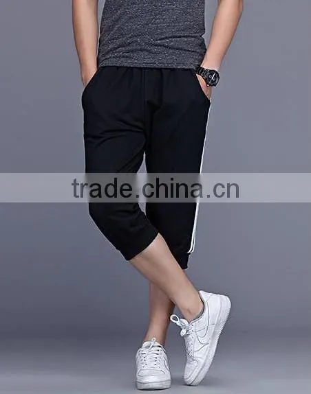 custom made cheap designer mans capri training pants men running sport pants