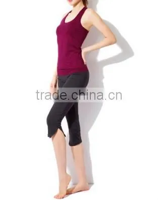 Red Women Aerobics Pant Yoga Clothing Body Building sport wear