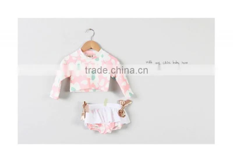 2016 new children swimsuit girls swimsuit split bikini hot spring bathing suit child baby princess