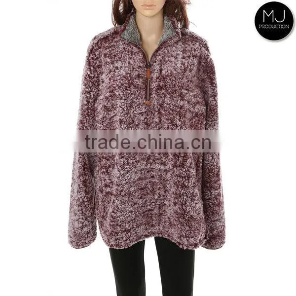 Monogram Sherpa Pullover