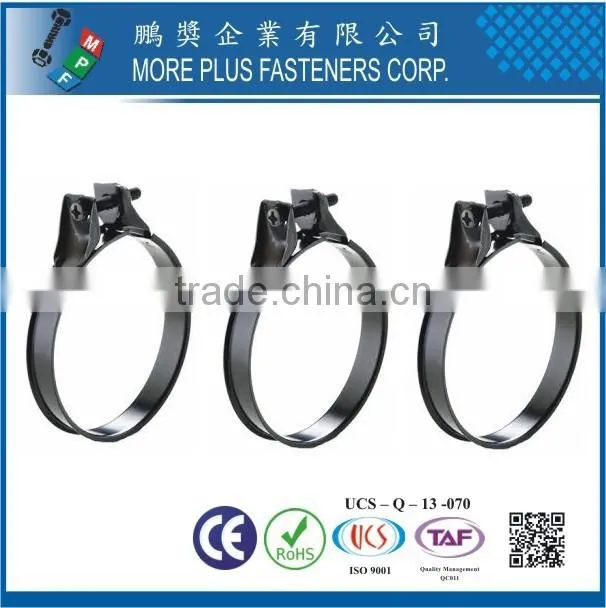 Taiwan stainless steel Oval-shaped Round Vacuum Type Safety Schlauchklemmen Hose Clamp