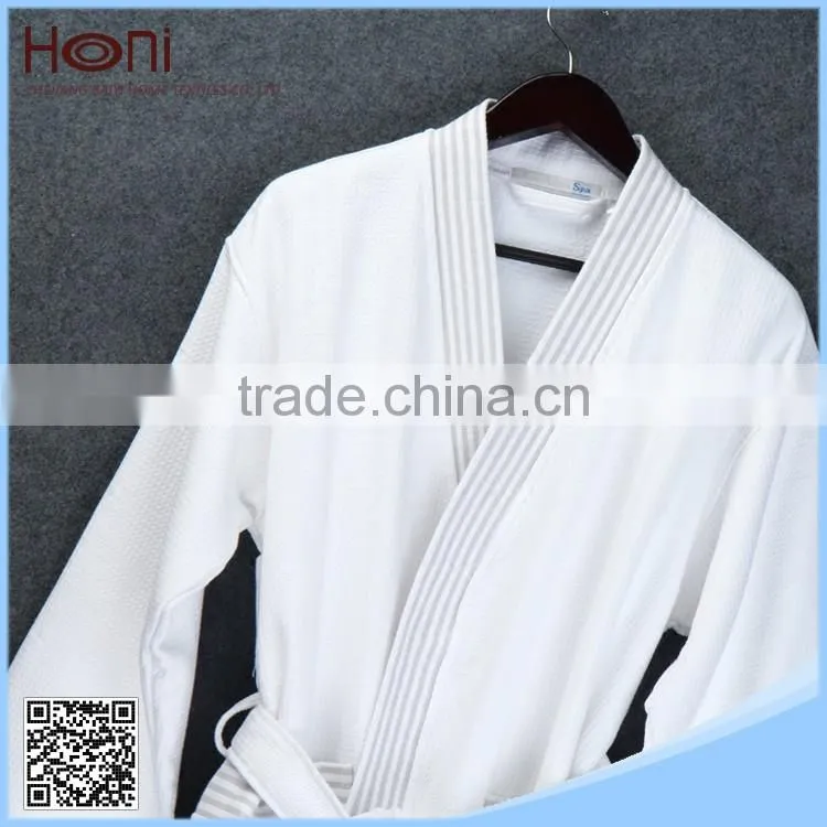 100% cotton waffle hotel spa bathrobe