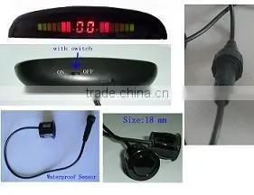 Reverse distance sensors with LED/LCD/VFD display
